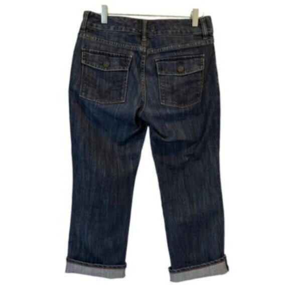 1969 Sap Jeans | Women's Medium Wash Croped Denim Jeans Size 6 - Picture 4 of 7